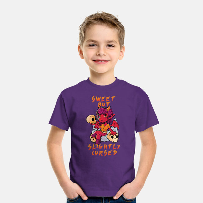 Sweet But Slightly Cursed-Youth-Basic-Tee-FunkVampire