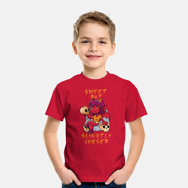 Sweet But Slightly Cursed-Youth-Basic-Tee-FunkVampire