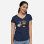 The Killer Rabbit-Womens-V-Neck-Tee-zascanauta