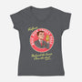 Wolf High Energy-Womens-V-Neck-Tee-P1yu5h