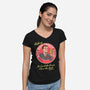 Wolf High Energy-Womens-V-Neck-Tee-P1yu5h