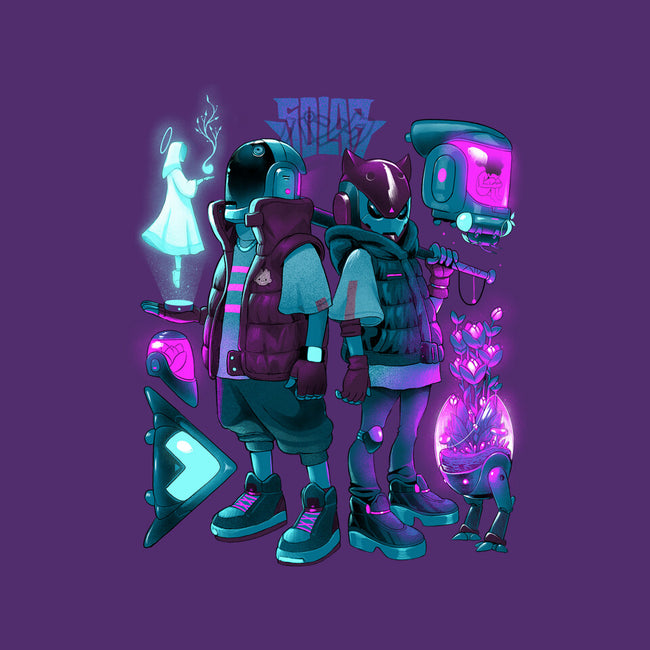 Robots And Faith-Womens-Fitted-Tee-Bruno Mota