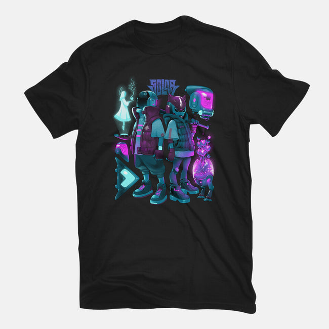 Robots And Faith-Mens-Heavyweight-Tee-Bruno Mota