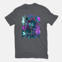 Robots And Faith-Womens-Fitted-Tee-Bruno Mota