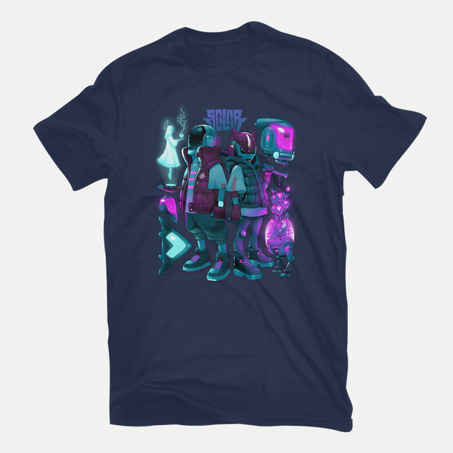 Robots And Faith-Mens-Heavyweight-Tee-Bruno Mota