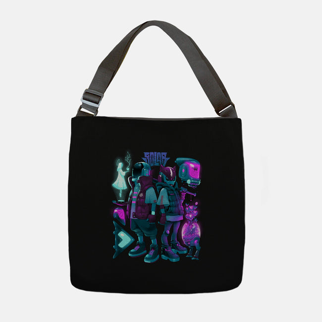 Robots And Faith-None-Adjustable Tote-Bag-Bruno Mota