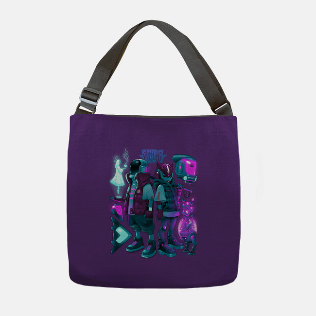 Robots And Faith-None-Adjustable Tote-Bag-Bruno Mota