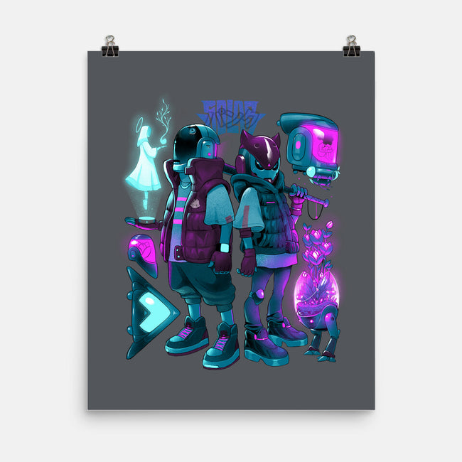 Robots And Faith-None-Matte-Poster-Bruno Mota