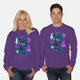 Robots And Faith-Unisex-Crew Neck-Sweatshirt-Bruno Mota