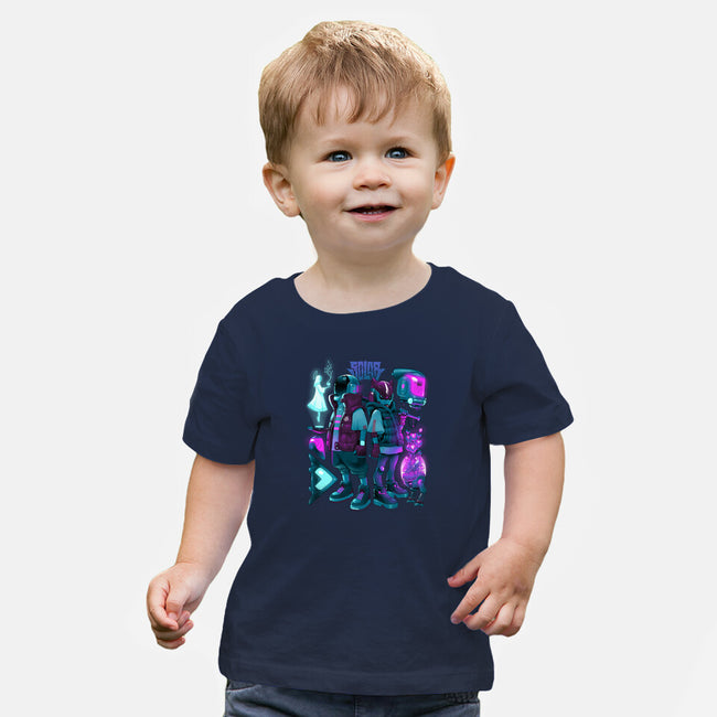 Robots And Faith-Baby-Basic-Tee-Bruno Mota