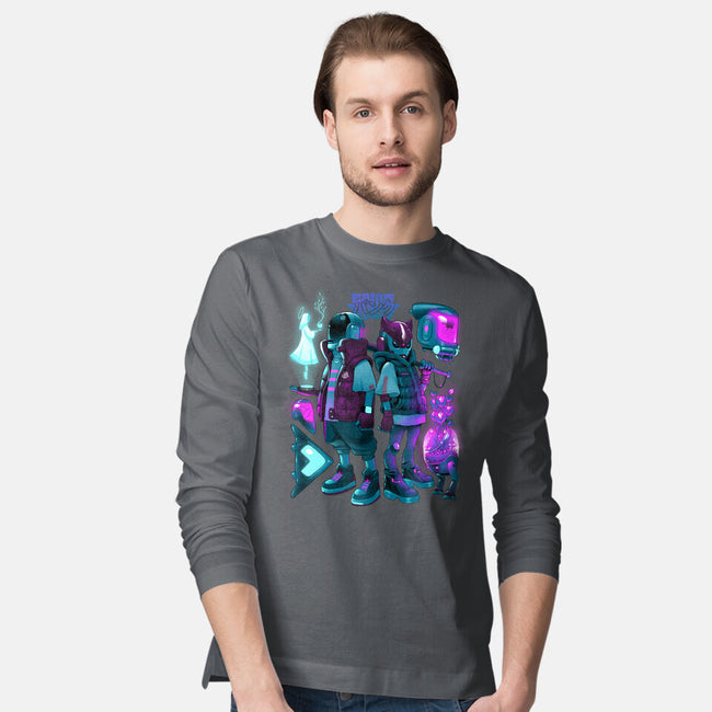 Robots And Faith-Mens-Long Sleeved-Tee-Bruno Mota