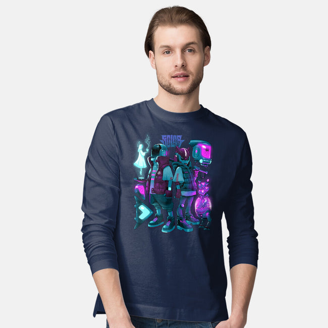 Robots And Faith-Mens-Long Sleeved-Tee-Bruno Mota