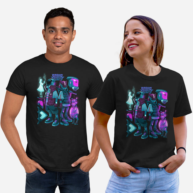 Robots And Faith-Unisex-Basic-Tee-Bruno Mota