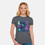 Robots And Faith-Womens-Fitted-Tee-Bruno Mota