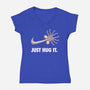 Just Hug It-Womens-V-Neck-Tee-jasesa
