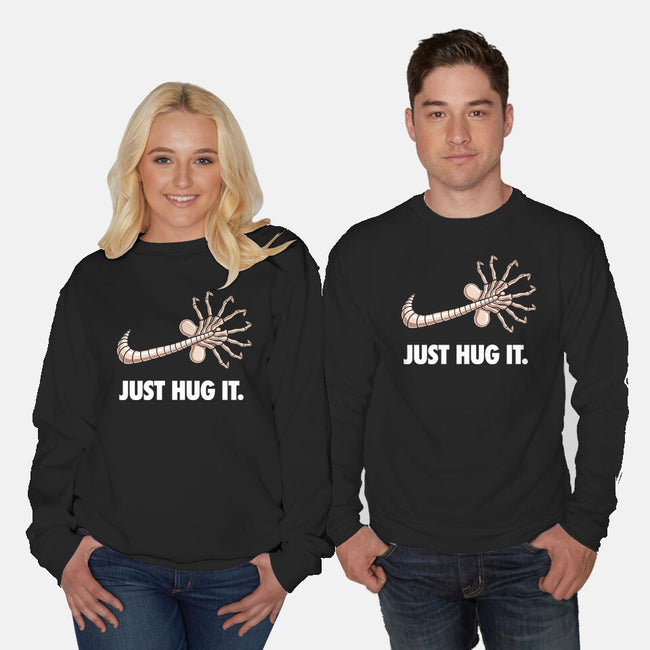 Just Hug It-Unisex-Crew Neck-Sweatshirt-jasesa