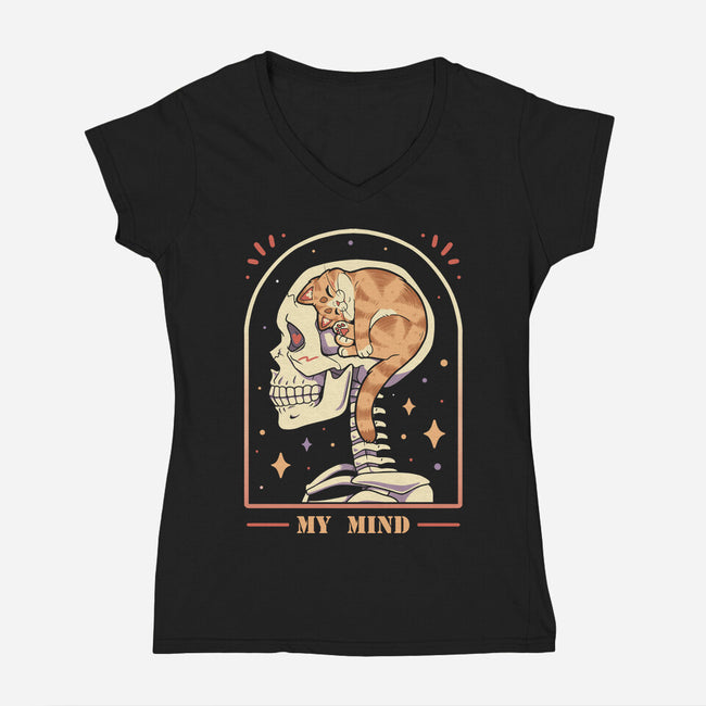 My Mind-Womens-V-Neck-Tee-Zaia Bloom