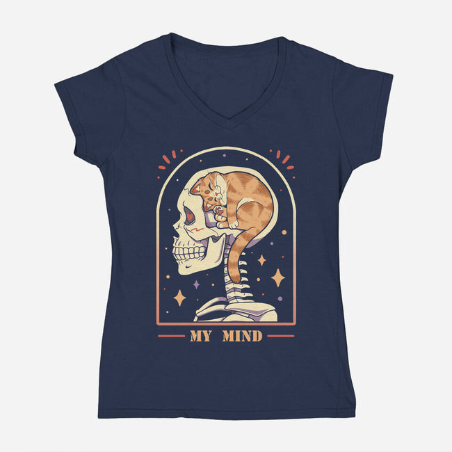 My Mind-Womens-V-Neck-Tee-Zaia Bloom