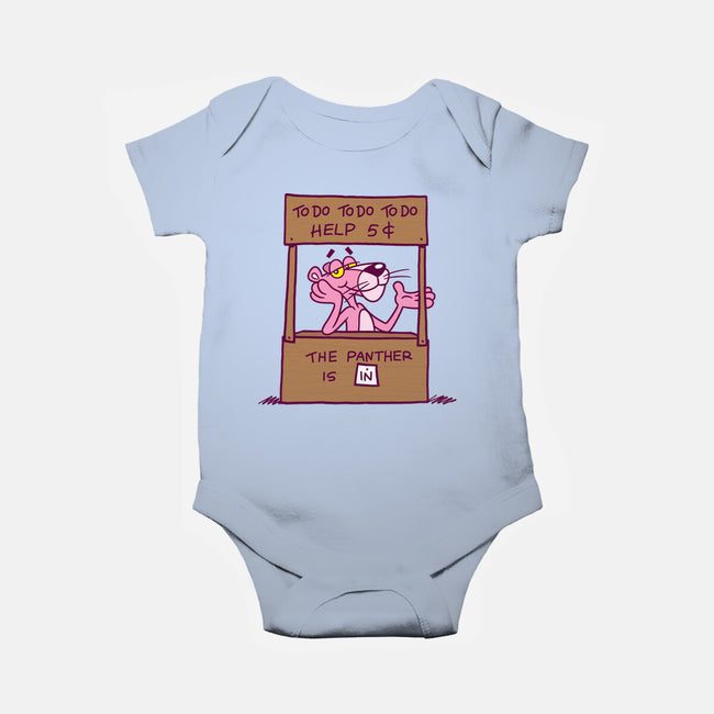 Pink Help-Baby-Basic-Onesie-Barbadifuoco