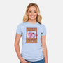 Pink Help-Womens-Fitted-Tee-Barbadifuoco