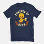 Powered By Beer Duck-Mens-Premium-Tee-worlddominationforcats