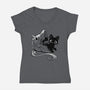 Full Feline Alchemist-Womens-V-Neck-Tee-worlddominationforcats