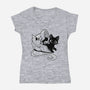 Full Feline Alchemist-Womens-V-Neck-Tee-worlddominationforcats