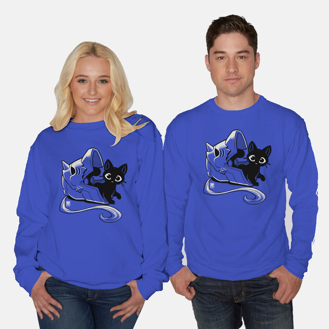 Full Feline Alchemist-Unisex-Crew Neck-Sweatshirt-worlddominationforcats