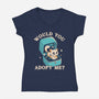 Wold You Adopt Me-Womens-V-Neck-Tee-worlddominationforcats
