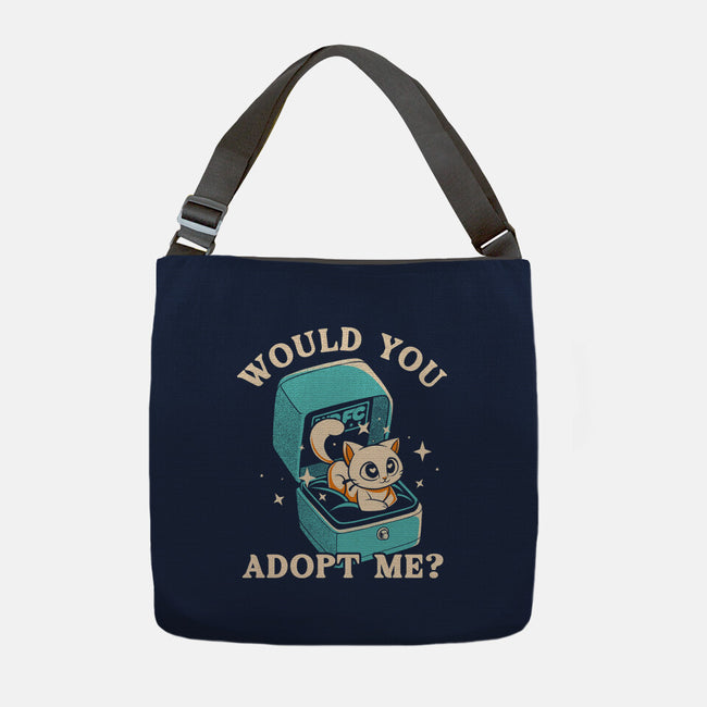 Wold You Adopt Me-None-Adjustable Tote-Bag-worlddominationforcats