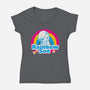 Rainbow Sue-Womens-V-Neck-Tee-Samuel