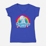 Rainbow Sue-Womens-V-Neck-Tee-Samuel