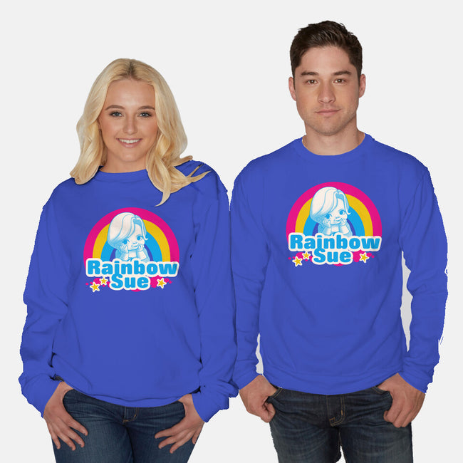 Rainbow Sue-Unisex-Crew Neck-Sweatshirt-Samuel