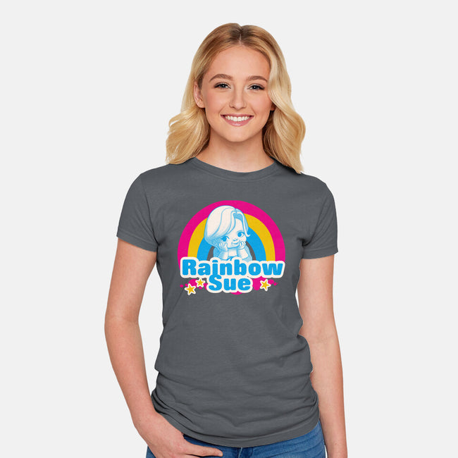 Rainbow Sue-Womens-Fitted-Tee-Samuel