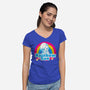 Rainbow Sue-Womens-V-Neck-Tee-Samuel