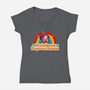 Rainbow Leprechaun-Womens-V-Neck-Tee-Samuel