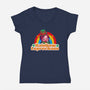 Rainbow Leprechaun-Womens-V-Neck-Tee-Samuel