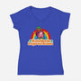 Rainbow Leprechaun-Womens-V-Neck-Tee-Samuel