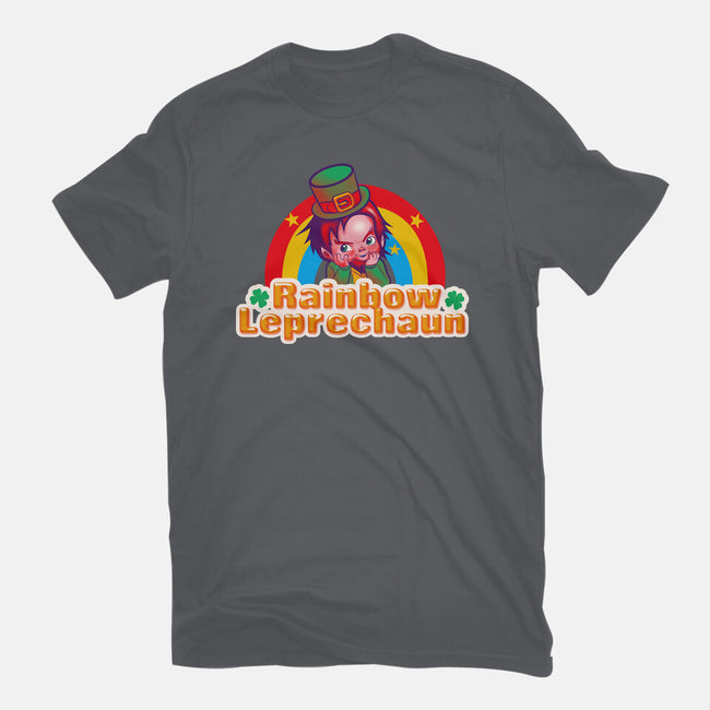 Rainbow Leprechaun-Womens-Fitted-Tee-Samuel
