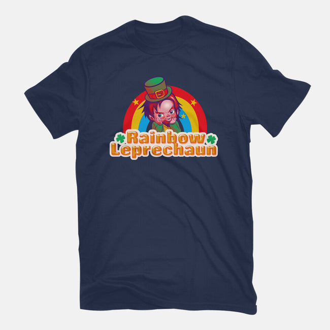 Rainbow Leprechaun-Womens-Fitted-Tee-Samuel