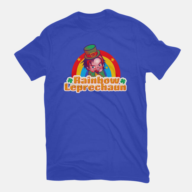 Rainbow Leprechaun-Womens-Fitted-Tee-Samuel