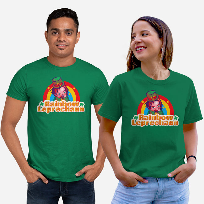 Rainbow Leprechaun-Unisex-Basic-Tee-Samuel