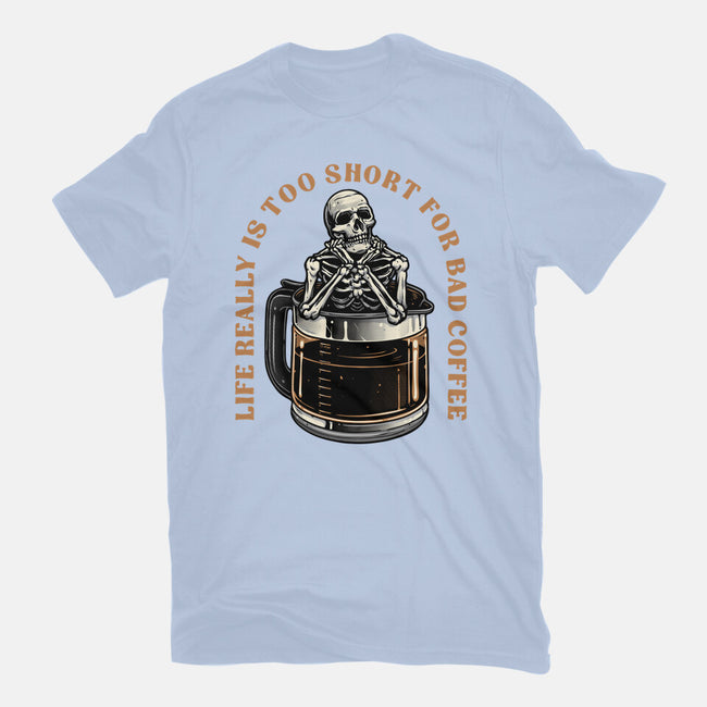 Bad Coffee-Womens-Basic-Tee-momma_gorilla