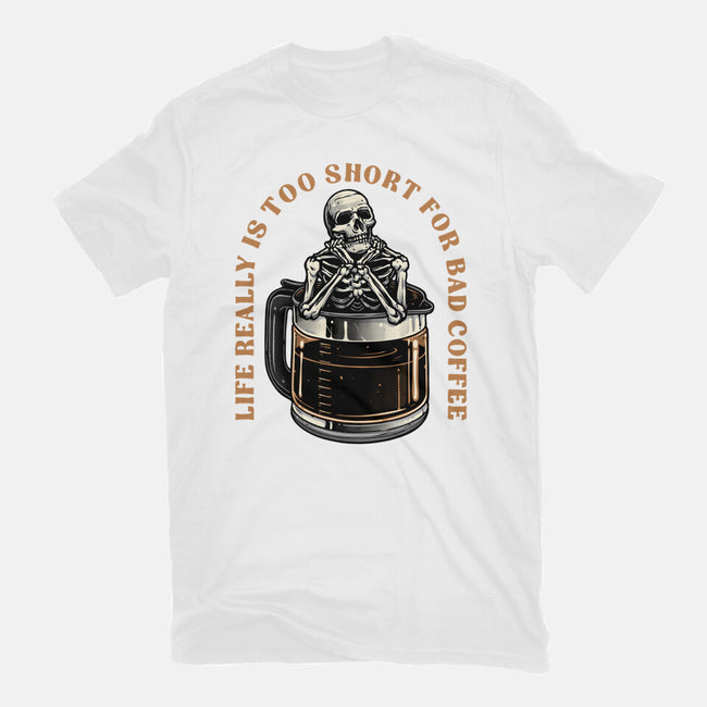 Bad Coffee-Womens-Basic-Tee-momma_gorilla
