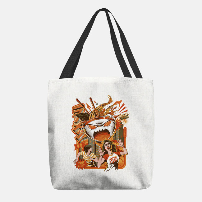 Great Ramen Attack-None-Basic Tote-Bag-ilustrata