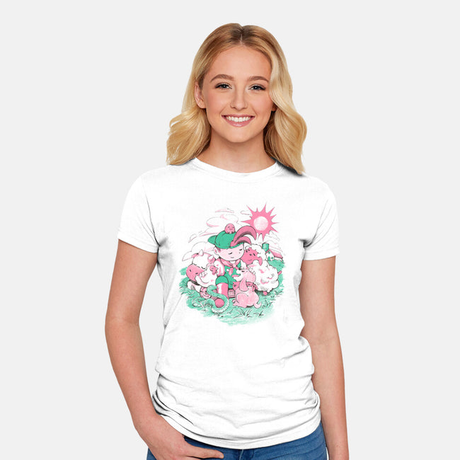 Farm Friends-Womens-Fitted-Tee-Estudio Horta