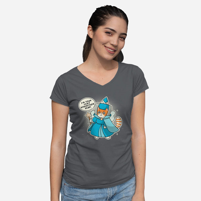 Fairy Godmother-Womens-V-Neck-Tee-Freecheese