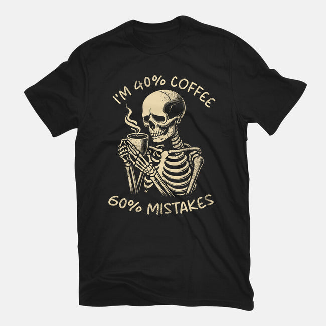 Coffee And Mistakes-Womens-Fitted-Tee-fanfabio
