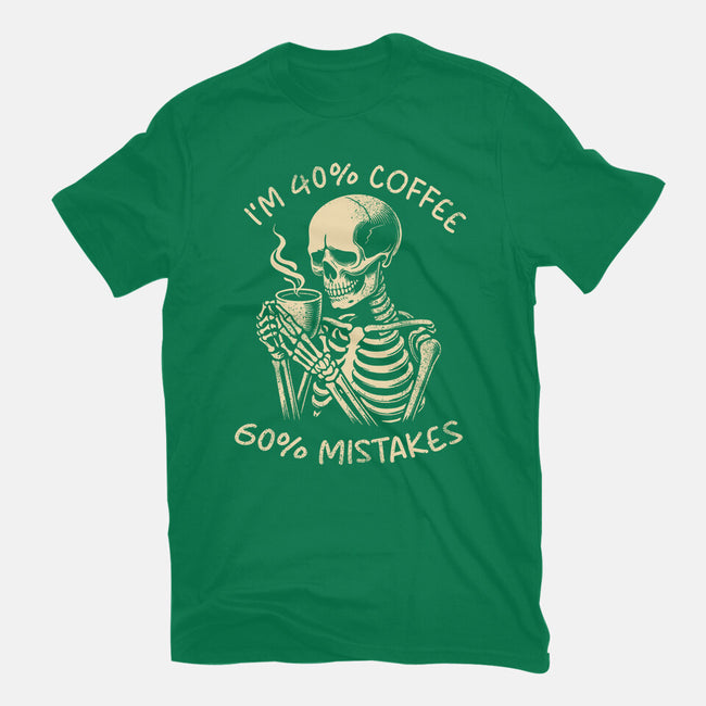 Coffee And Mistakes-Womens-Fitted-Tee-fanfabio