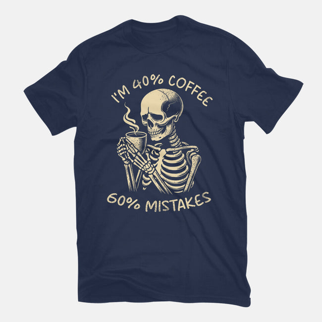 Coffee And Mistakes-Womens-Fitted-Tee-fanfabio